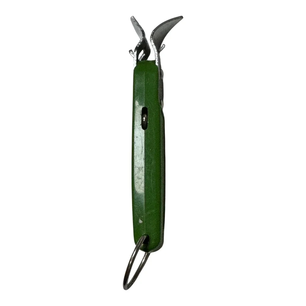 Vintage EKCO Can Bottle Opener Lime Green Retractable Corkscrew Multifunctional‎